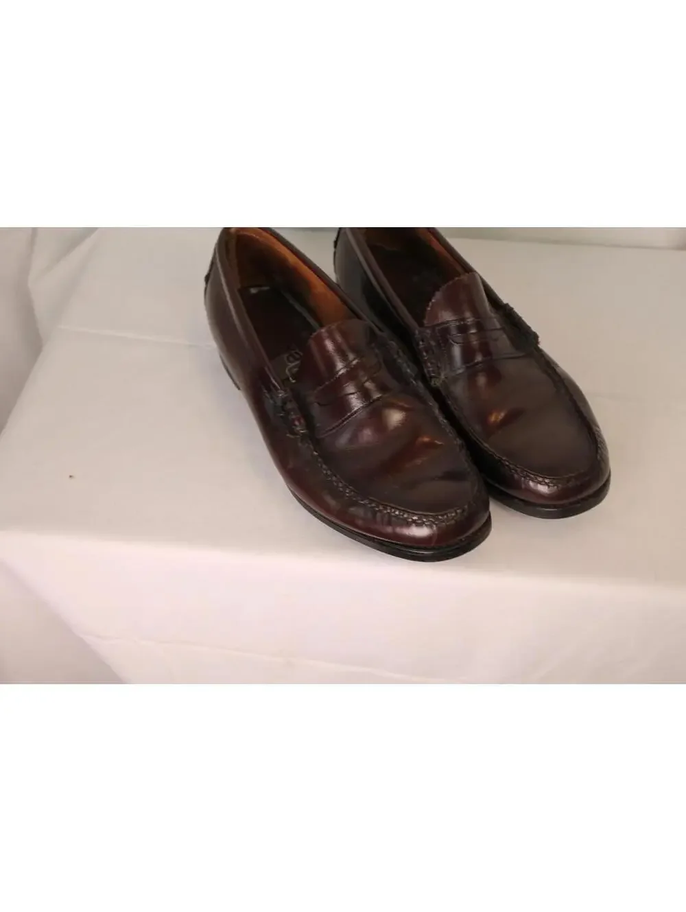 DEXTER Leather Burgundy-Brown Loafers Dress Shoes MADE IN USA Men's 10 D